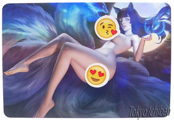 Sexy Card League of Legends Ahri Blood Moon
