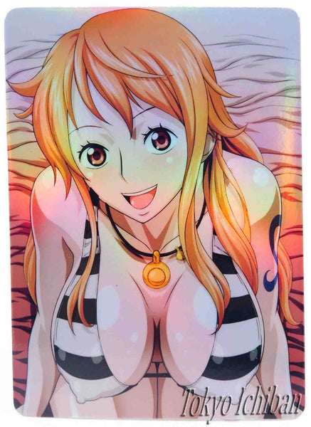 One Piece Sexy Card Nami Bikini Art