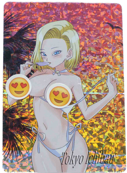 sexy android 18 summer bikini sunrise