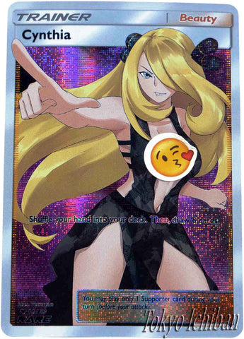 cynthia sexy pokemon trainer card