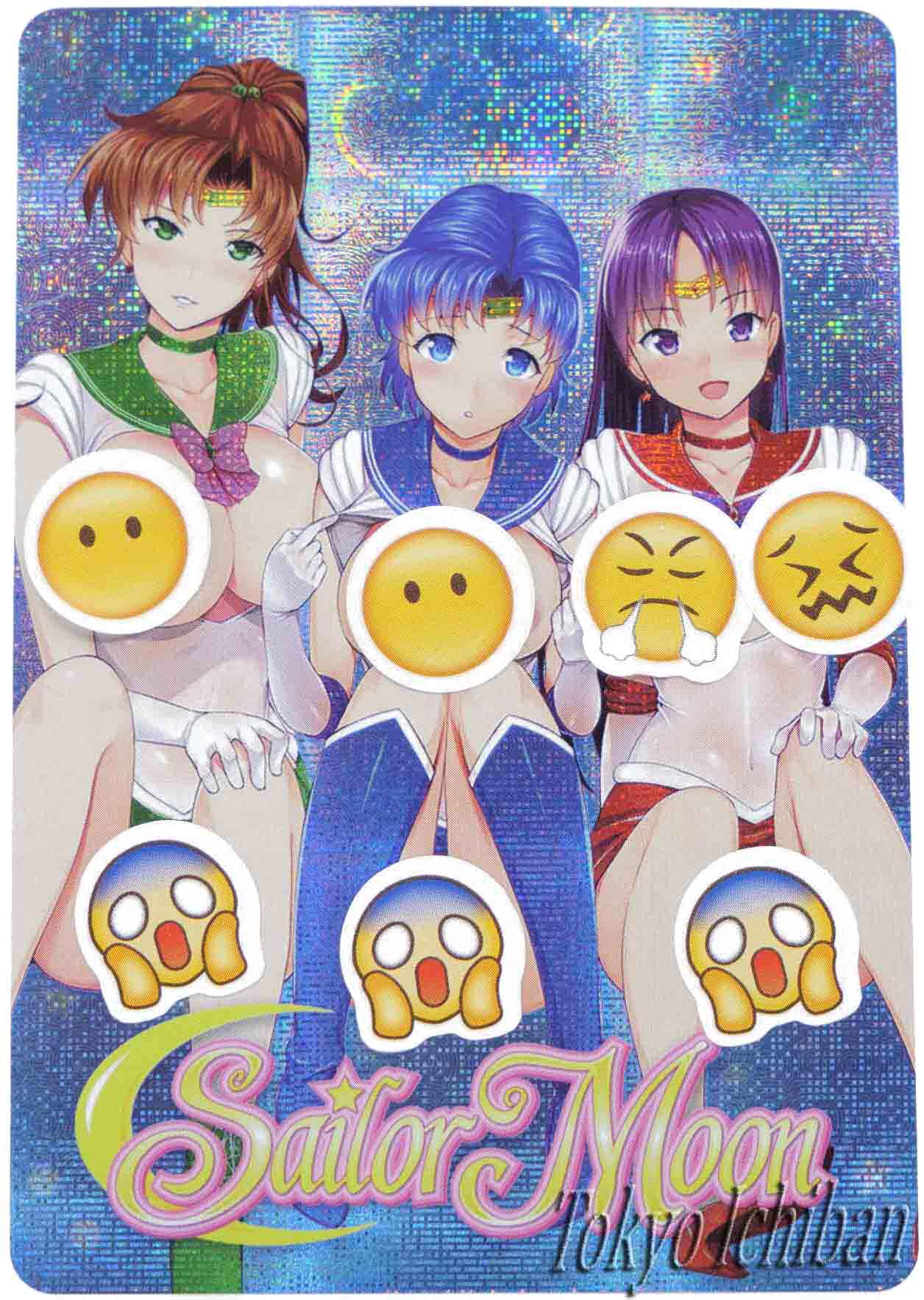Sailor Moon Sexy Card Kino Makoto & Ami Mizuno & Rei Hino