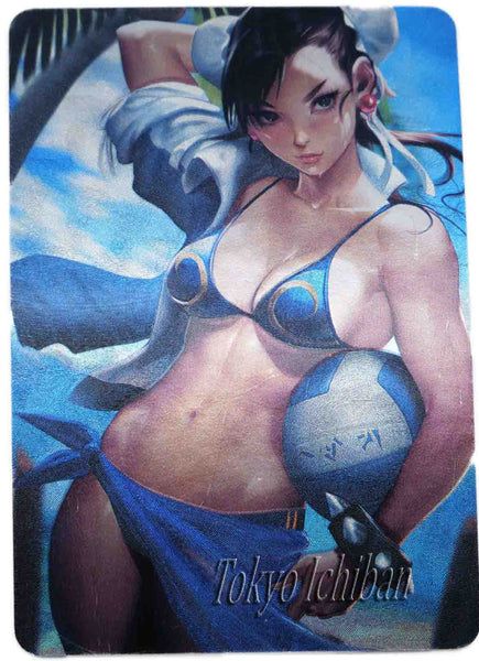 Street Fighter Sexy Trading Card Chun Li metallic effects
