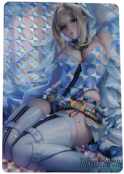 Fate Stay Night Sexy Trading Card Saber metallic effects double-sided