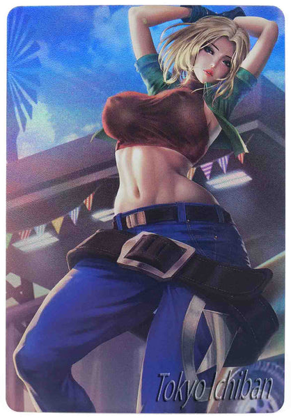 sexy card acg beauty 1 the king of fighters blue mary