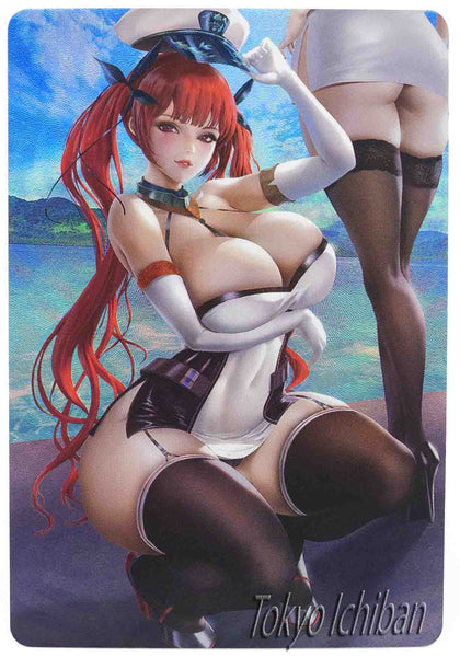 sexy card acg beauty 1 azur lane honolulu