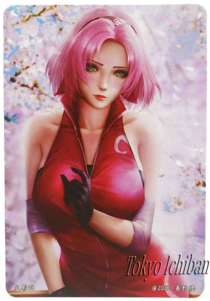 naruto card sakura cherry blossom 8/9