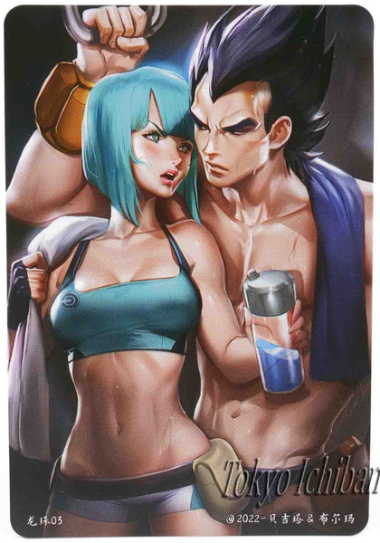 dragon ball z card vegeta with bulma 3/9