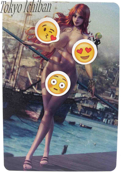 sexy card acg embossed one piece nami hot