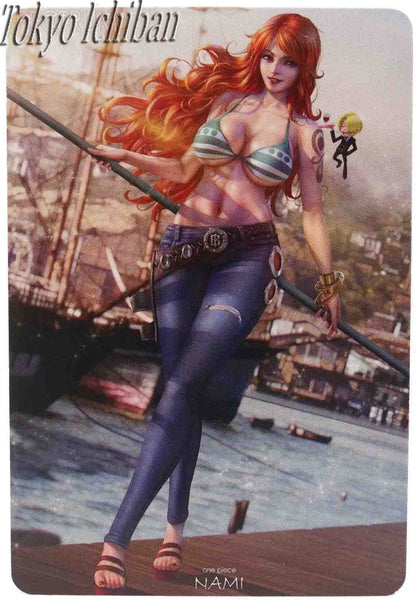 sexy card acg embossed one piece nami