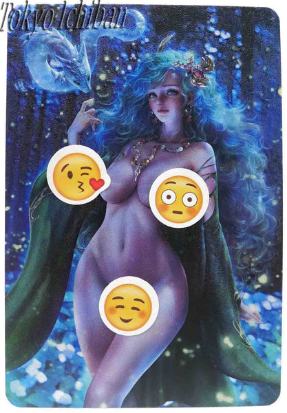 sexy card acg embossed final fantasy 4 rydia