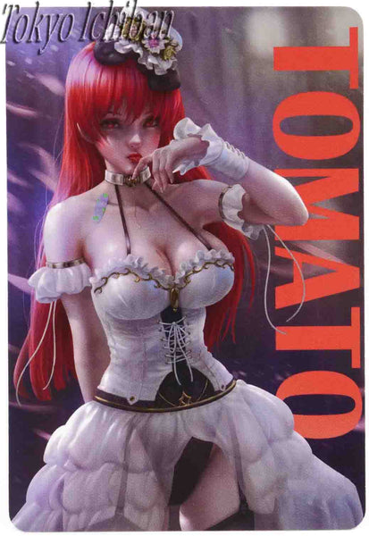 card acg embossed red waifu