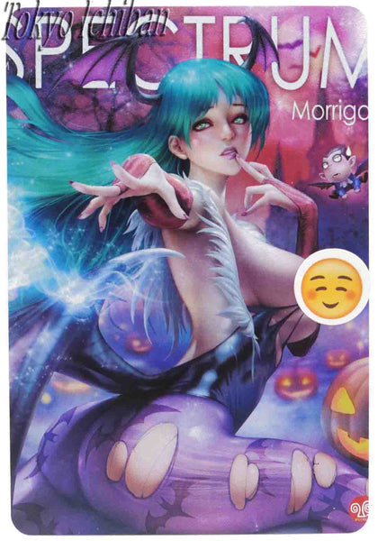 sexy card acg embossed darkstalkers morrigan aensland