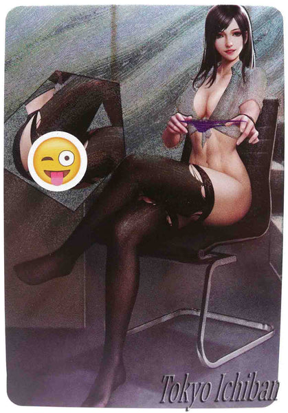 Final Fantasy VII Sexy Card Tifa Lockhart Assistant Metallic Effects