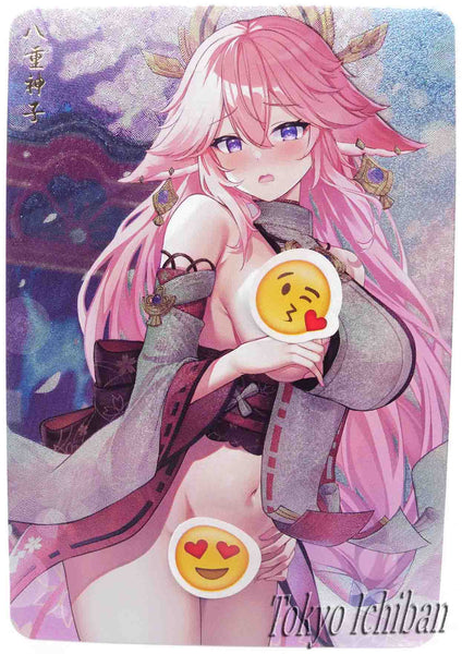 Sexy Card Genshin Impact Yae Miko Nude