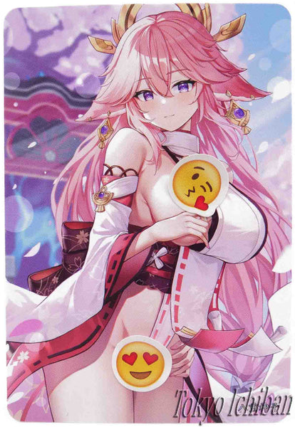 Card Genshin Impact Yae Miko Nude