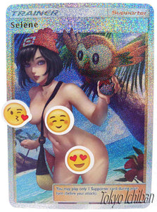 Pokémon Sexy Card Selene Trainer Hentai Nude Naked #3