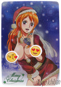 One Piece Sexy Card Nami Christmas Fanmade