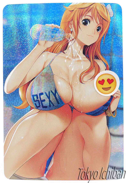 One Piece Ecchi Card Sexy Nami
