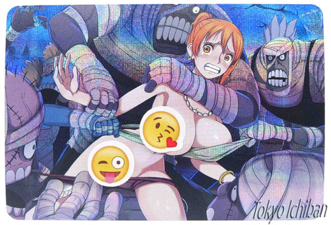 One Piece Ecchi Card Nami Vs Monster