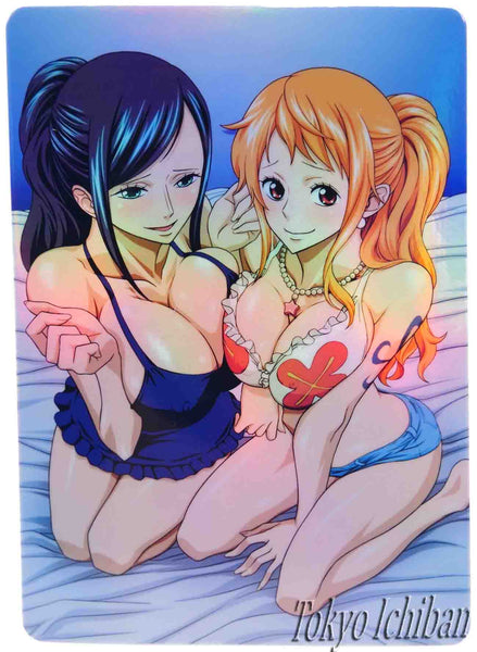 One Piece Sexy Card Nico Robin & Nami Art