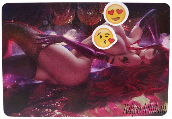 Fairy Tail Doujin Naked Sexy Hentai Card Erza Scarlet (explicit card)