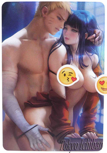 Naruto Shippuden Doujin Naked Sexy Hentai Uzumaki Naruto & Hyuga Hinata (explicit card)