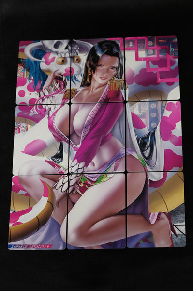 Premium Puzzle Cards Sexy Anime Girl Characters + Full Size Boa Hancock Illustration