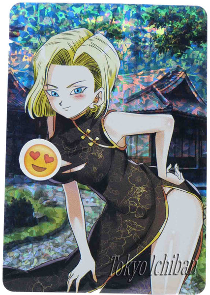 sexy android 18 asian dress card