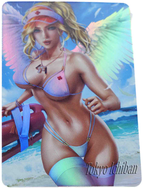 Overwatch Sexy Card Mercy Angel Nurse