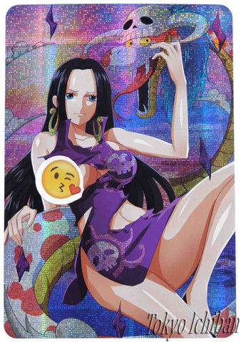 sexy card one piece adventure boa hancock snake