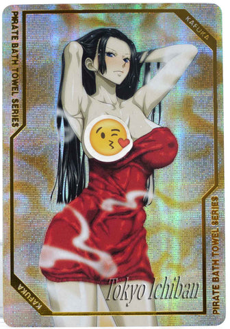 One Piece Sexy Card Boa Hancock Towel Bath Edition