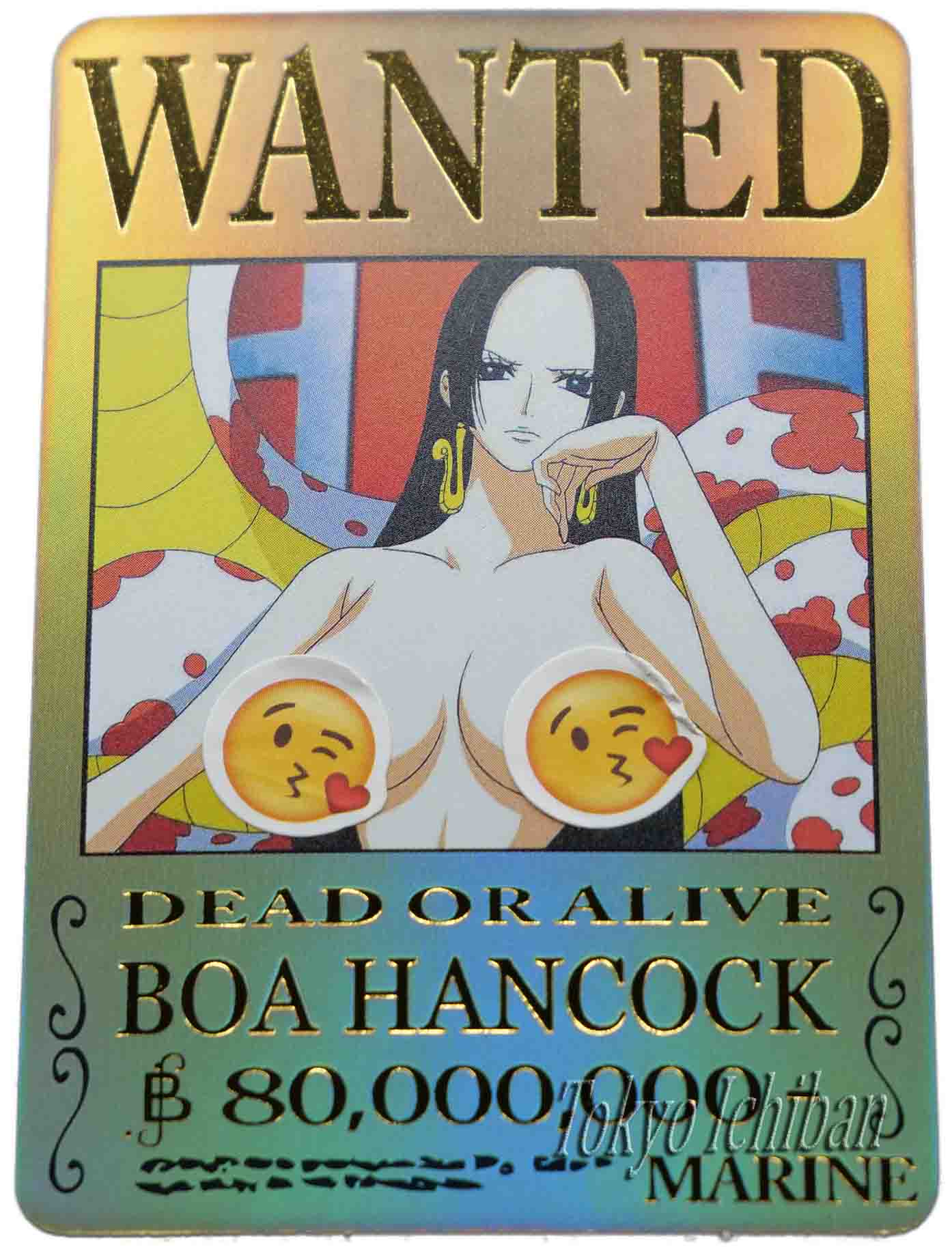 One Piece Sexy Card Boa Hancock Wanted Gold Edition