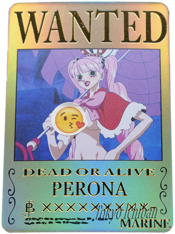 One Piece Sexy Card Perona Wanted Gold Edition