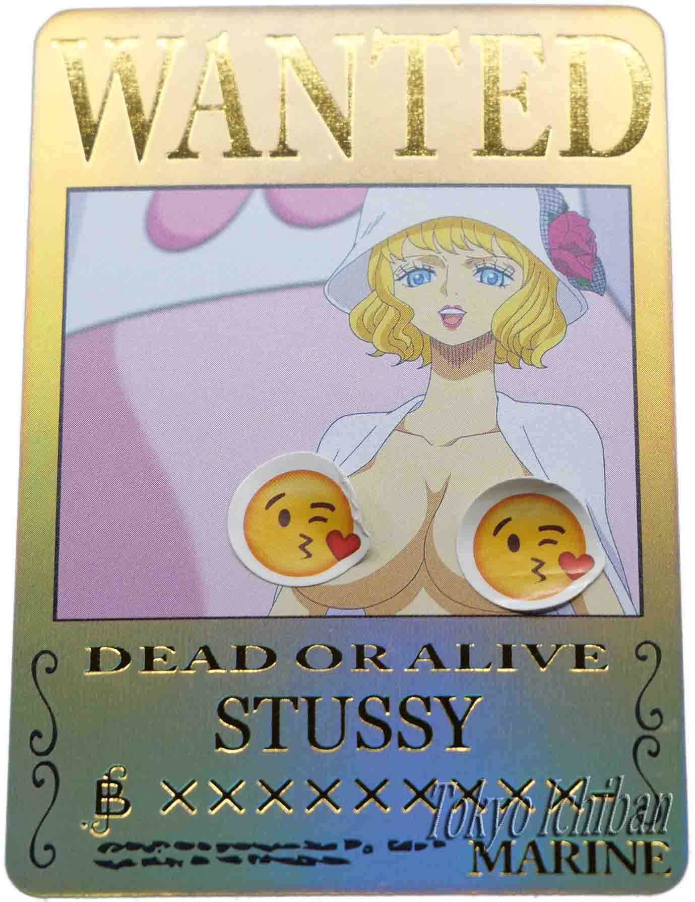 One Piece Sexy Card Stussy Wanted Gold Edition