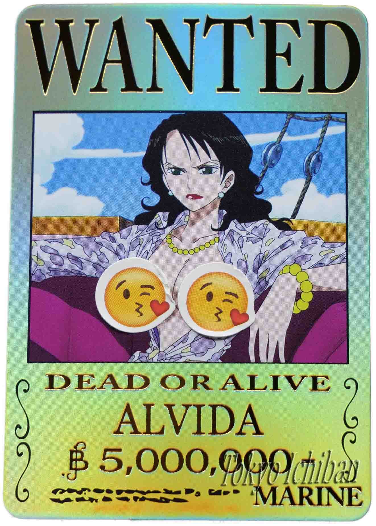 One Piece Sexy Card Alvida Wanted Gold Edition