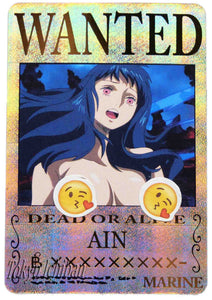 One Piece Sexy Trading Card Ain Wanted Gold Edition
