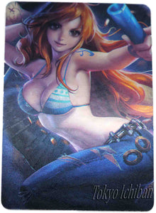 One Piece Sexy Trading Card Nami metallic effects