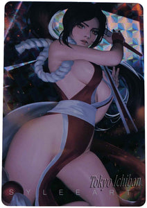 Fatal Fury Sexy Trading Card Mai Shiranui metallic effects double-sided