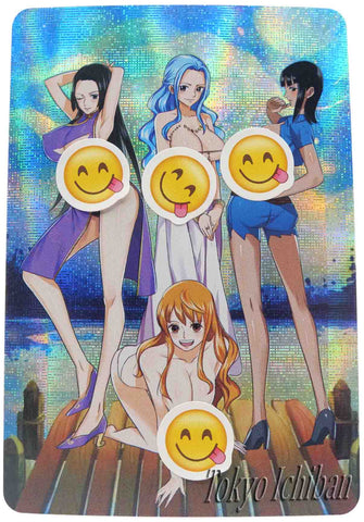 One Piece Sexy Card Vivi Nefertari & Nami & Nico Robin & Boa Hancock