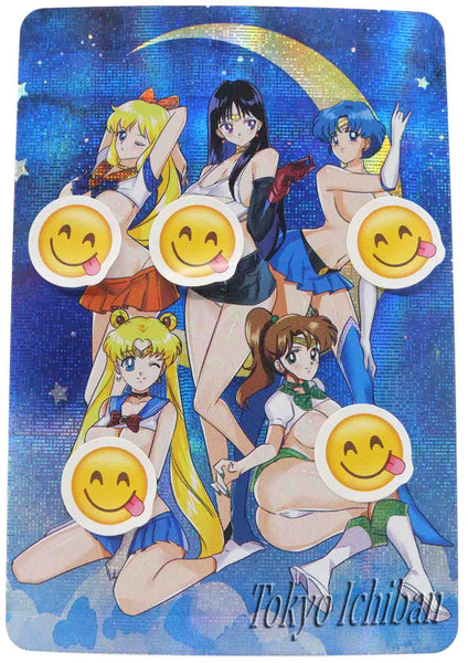 Sailor Moon Sexy Card Usagi Tsukino & Ami Mizuno & Rei Hino & Makoto Kino & Minako Aino