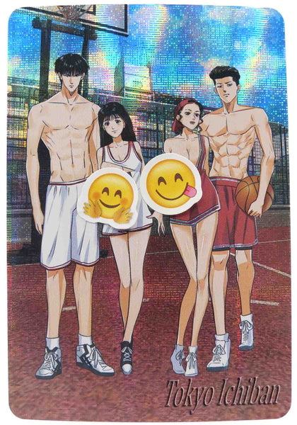 Slam Dunk Sexy Card Kaede & Haruko Akagi & Ryota & Ayako