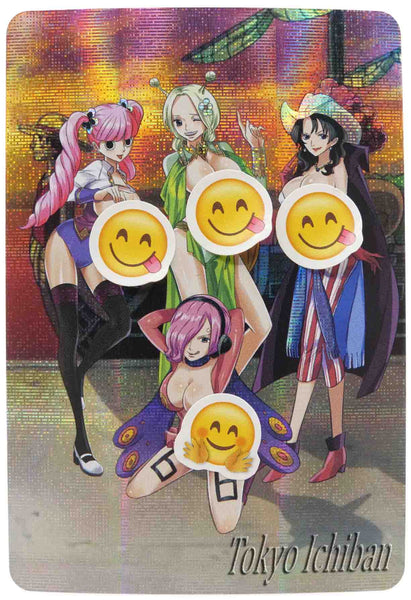 One Piece Sexy Card Perona & Reiju Vinsmoke & Alvida & Conis