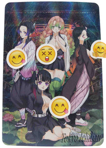 Demon Slayer Sexy Card Kocho Shinobu & Mitsuri Kanroji & Nezuko Kamado & Kanao Tsuyuri