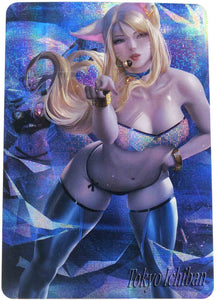 League of Legends Sexy Card Ahri Anime Card Girl Edition