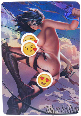 attack on titan sexy card mikasa ackerman 3/9