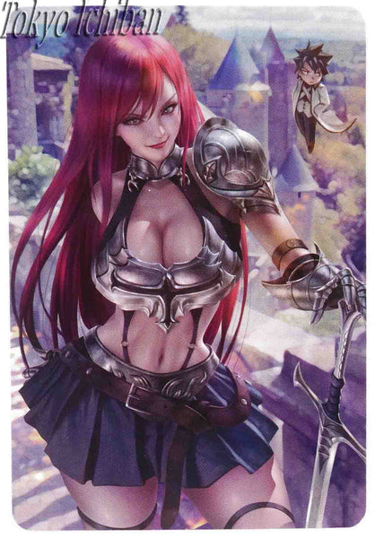 card acg embossed fairy tail erza scarlet