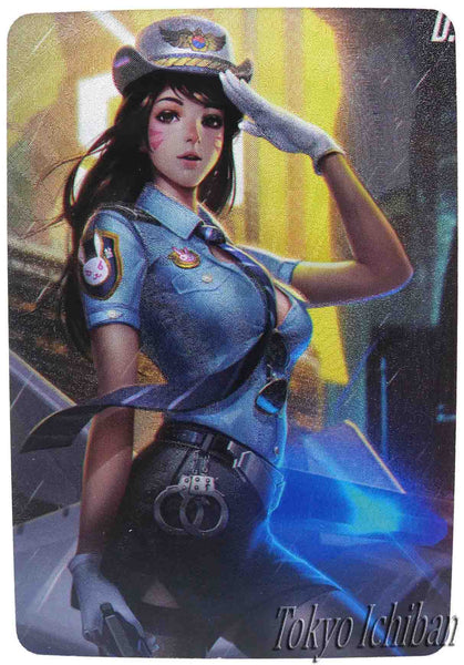 card overwatch dva police dress