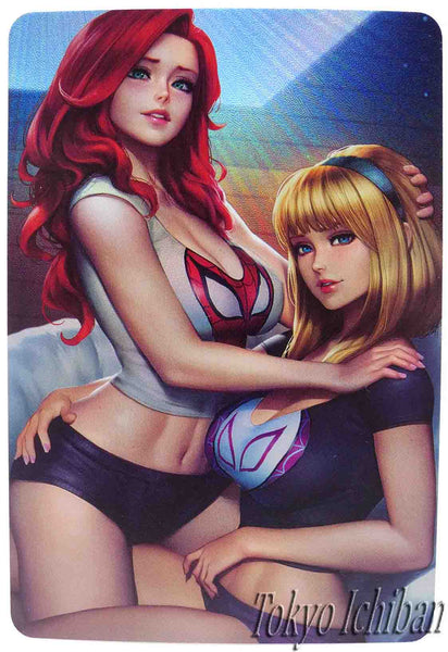 card acg beauty 0 spiderman mary jane gwen stacy