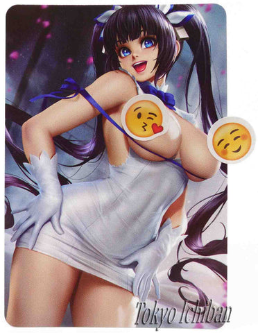 sexy card acg beauty 0 danmachi hestia