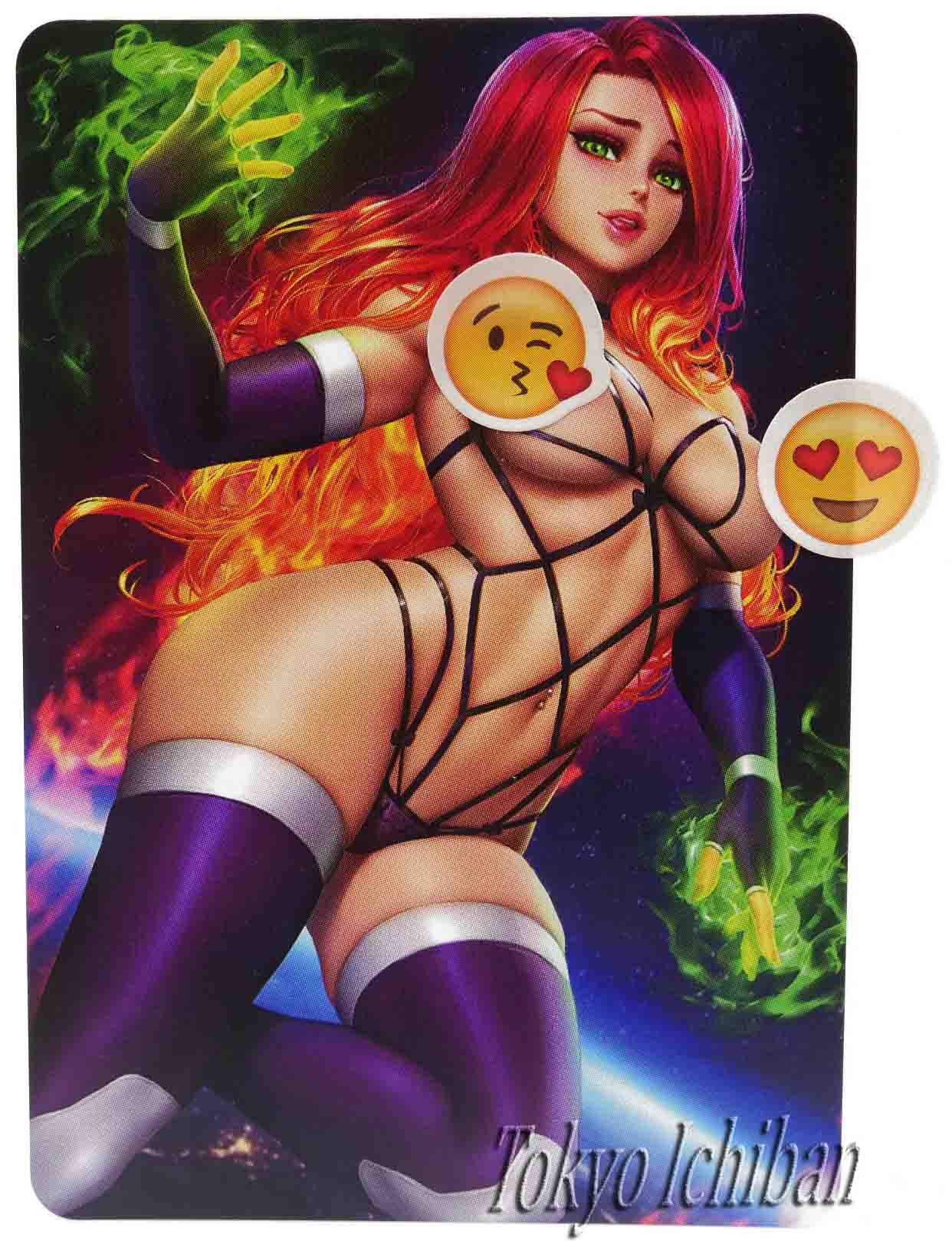 sexy card acg beauty 0 starfire teens titans princess koriandr